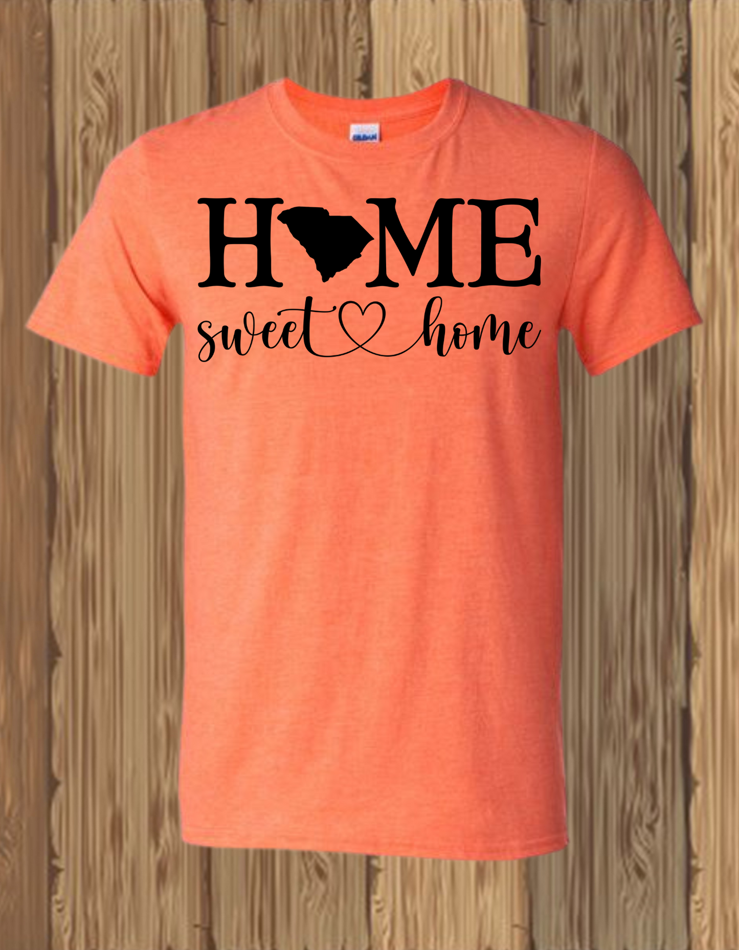 Sweet Home SC Short Sleeve Tee/Heather Orange