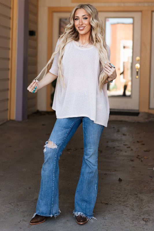 Crochet Relaxed Poncho Top