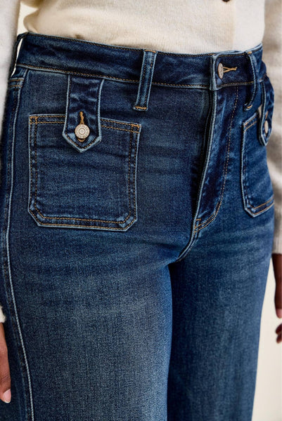 Judy Blue Lux Retro Wide Leg Jeans