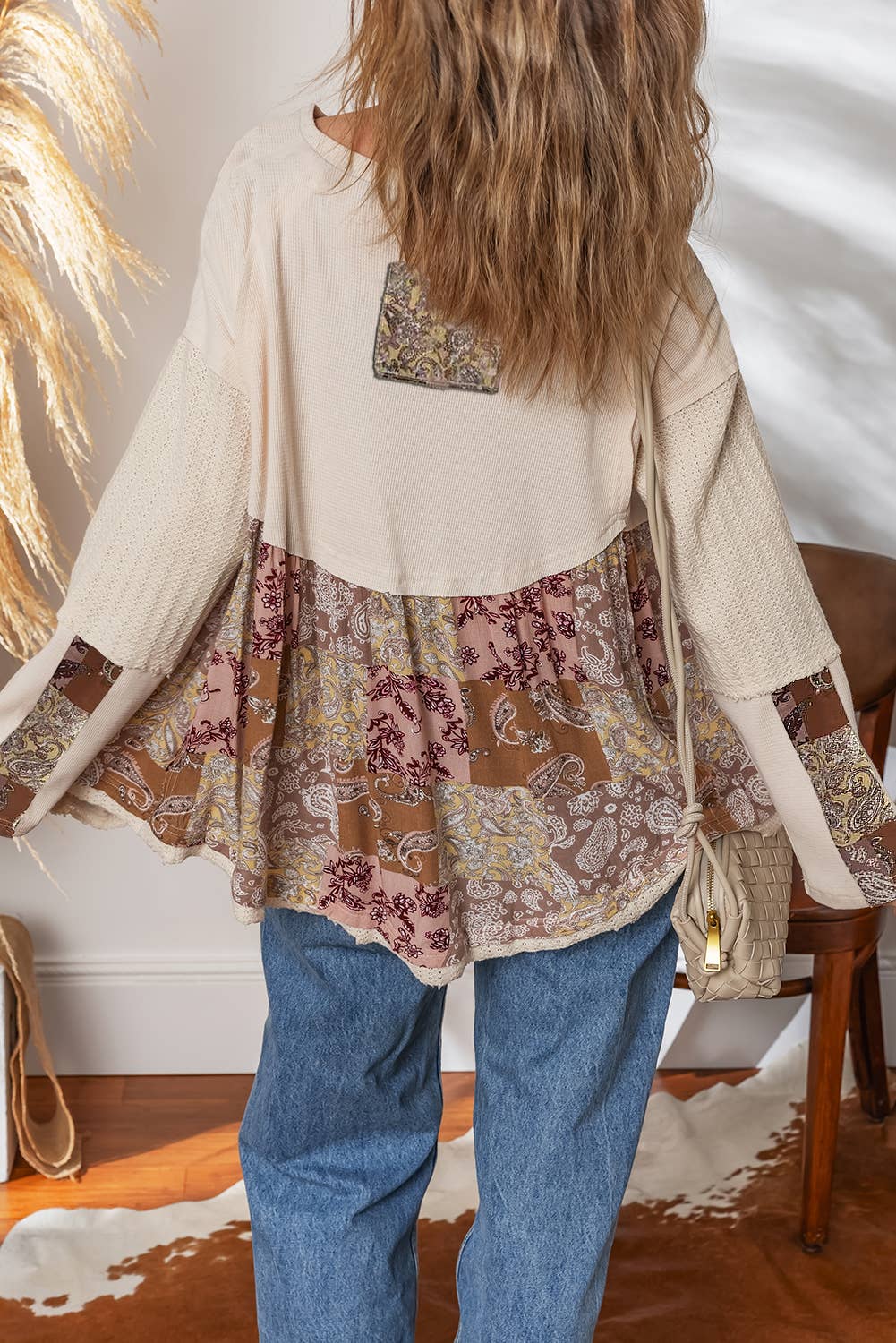 Paisley Ethnic Contrast T