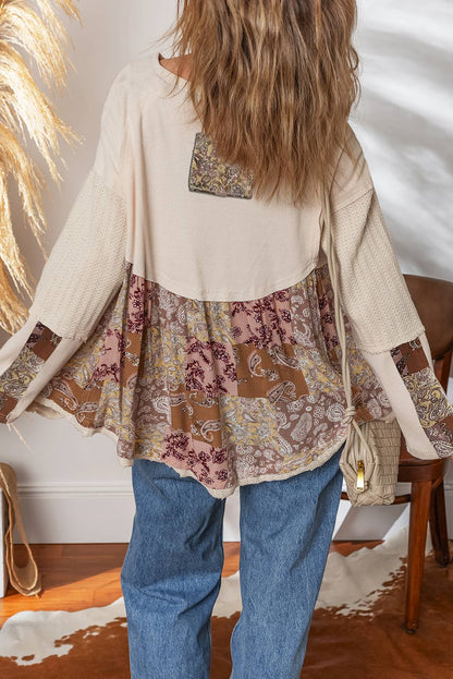 Paisley Ethnic Contrast T