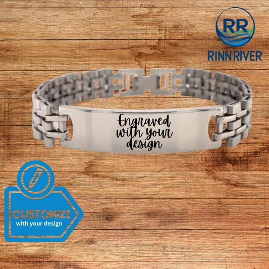 Engravable Stainless Steel ID Bracelet