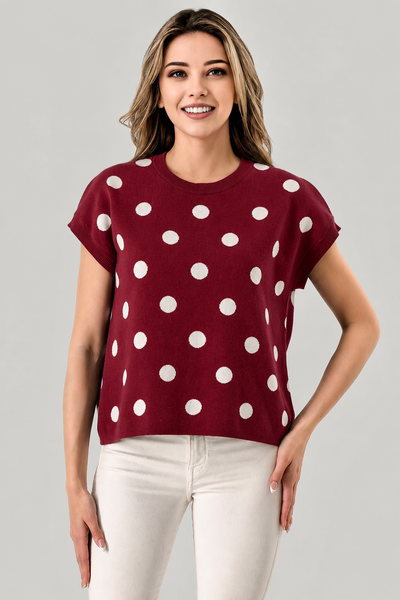 Dots Gameday Sweater Top