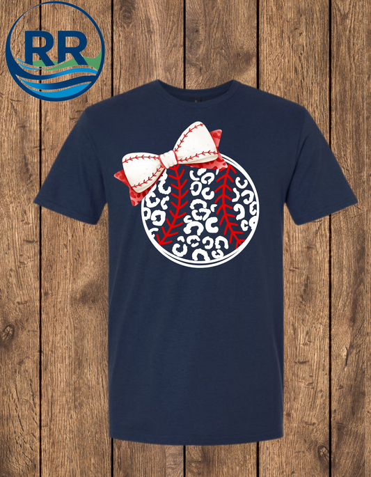 Leopard baseball Tee