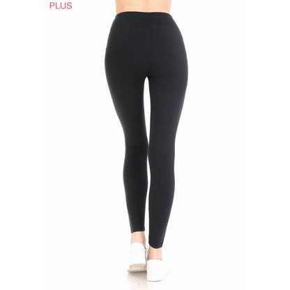 3" Yoga Band Solid Activewear Leggings