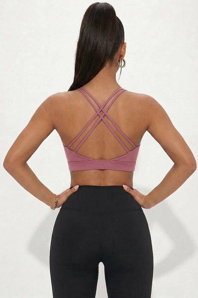 Criss Cross Back Sports Bra