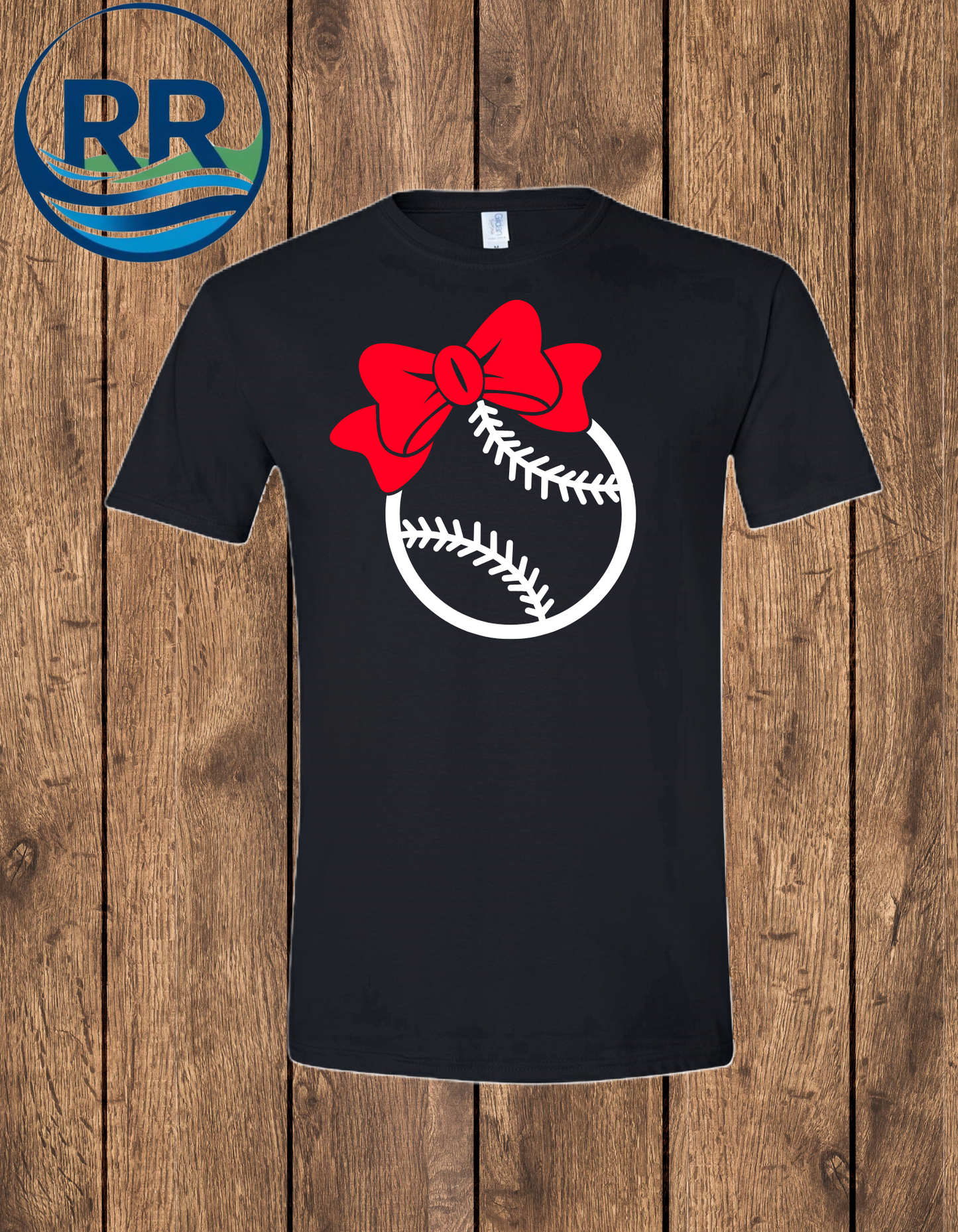 Red Bow Baseball Tee