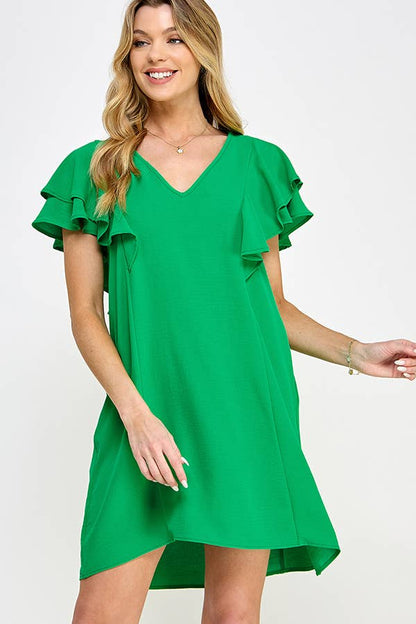 Green Flutter Airflow Dress