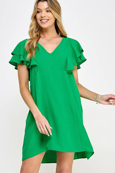 Green Flutter Airflow Dress