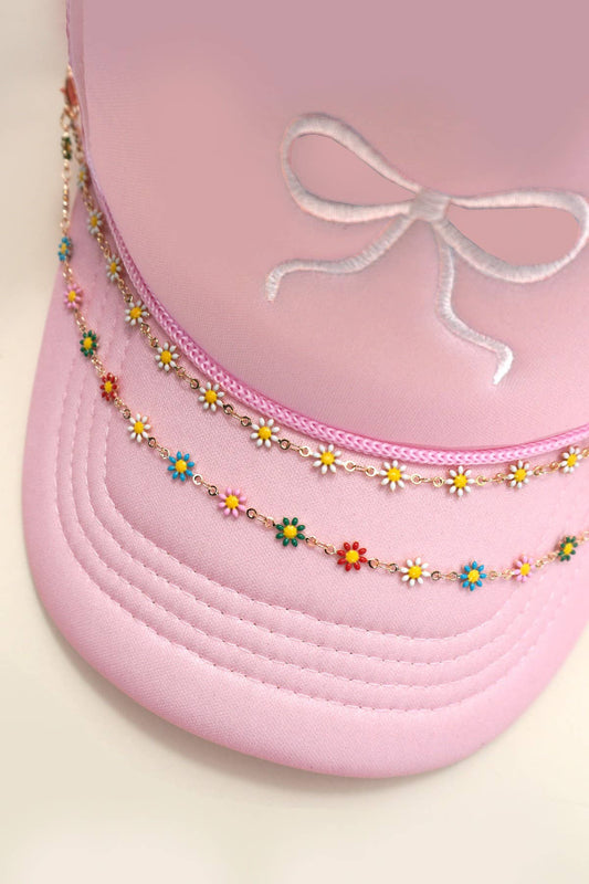 TRUCKER HAT CHAIN FLOWER