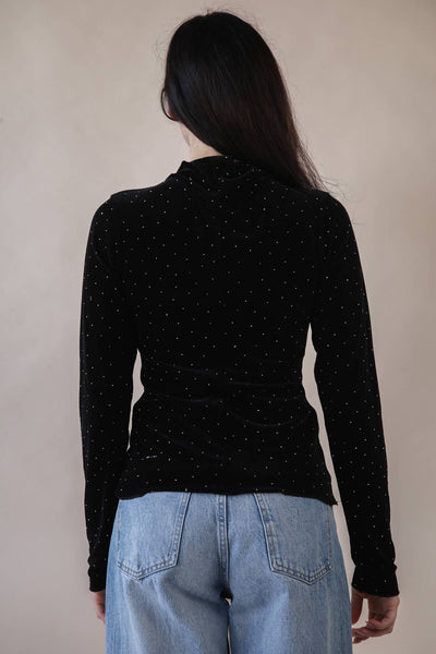 Leopard & Black Stone Fitted Top