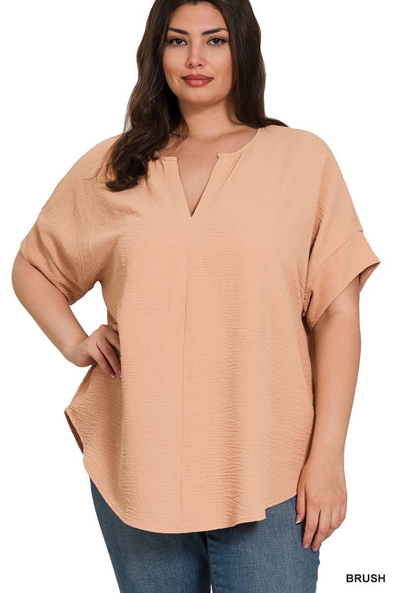 Mauve Short Sleeve Top