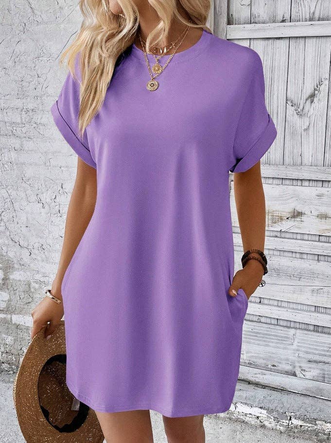 T-Shirt Short Sleeve Pocket Dress