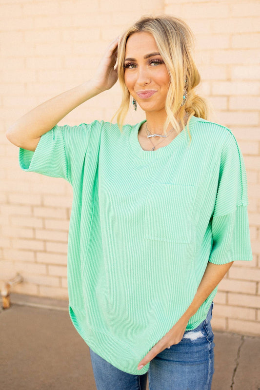 Minty Green Relaxed Top