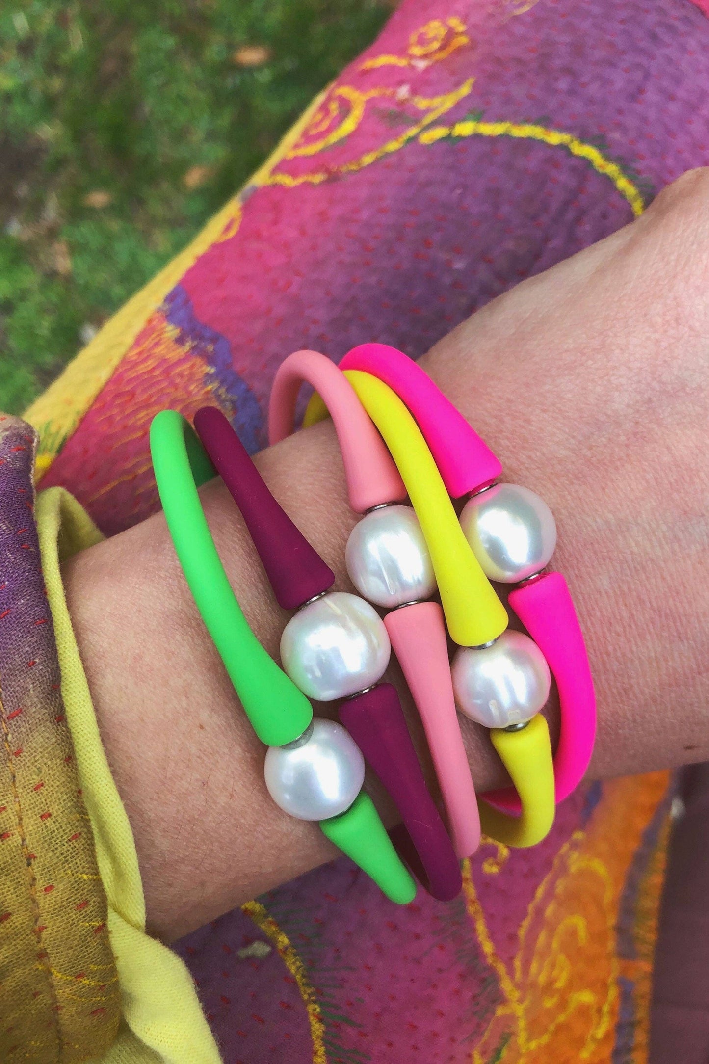 Janis Pearl Silicone Bracelet*
