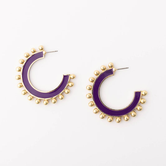 Hadley Purple Earrings