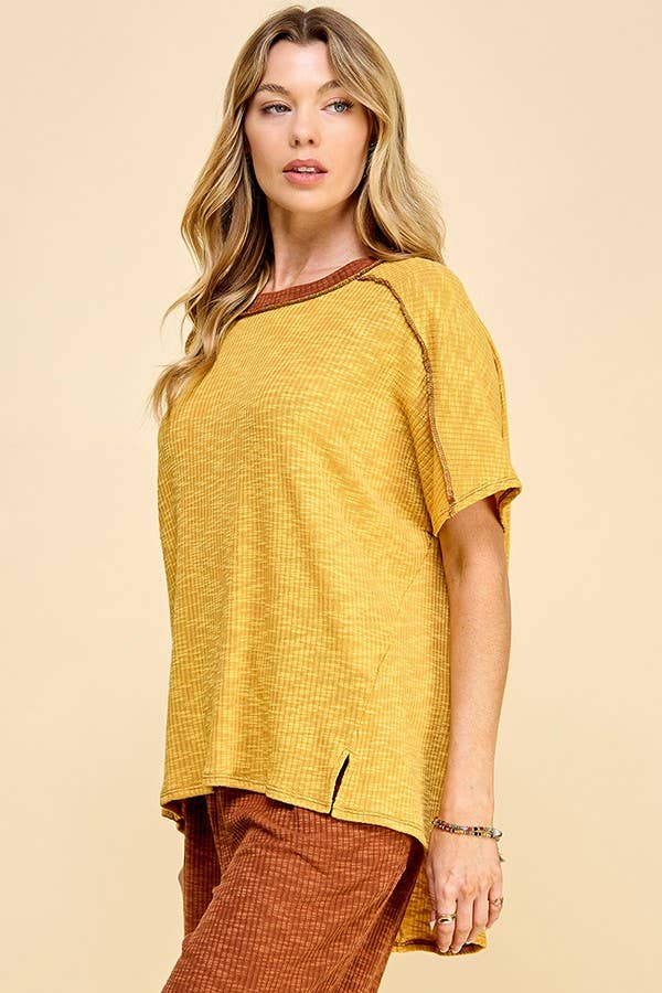 Mustard Waffle Softy Tee*