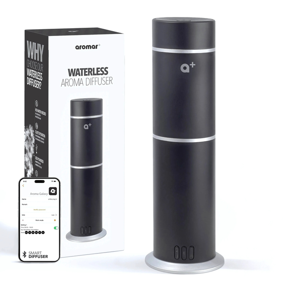 Aromar Plus - Cylinder Waterless Diffuser: White