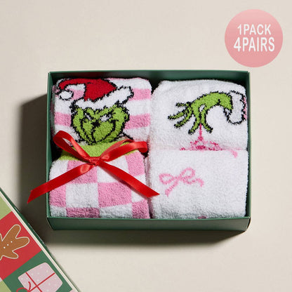 Grinch Christmas Gift Socks Set