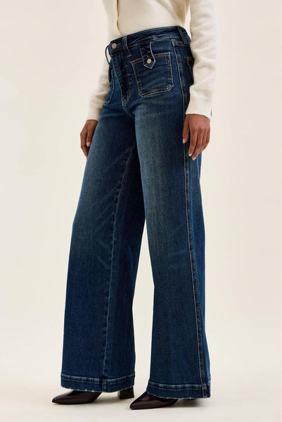 Judy Blue Lux Retro Wide Leg Jeans