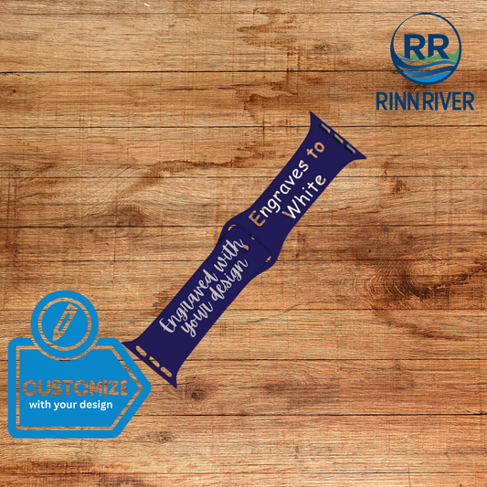 Dual Layer Silicone Apple Watch Band: Purple