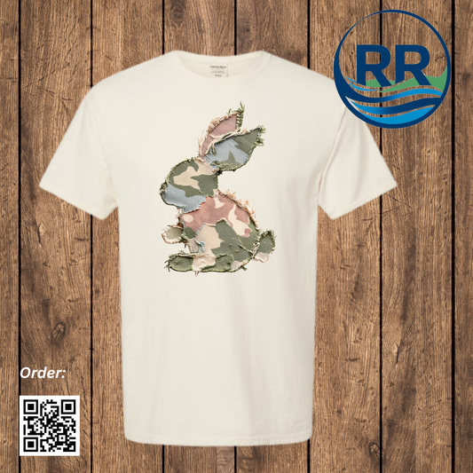 Patchwork Bunny ComfortWash T, Off-White