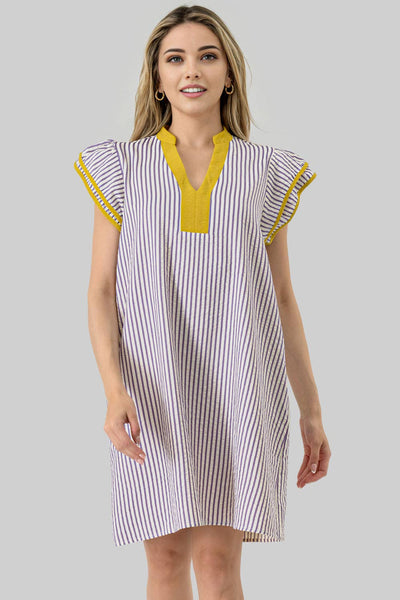 Blake Panthers Game Day Striped Dress