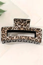 Leopard Print Large Hair Claw Clip