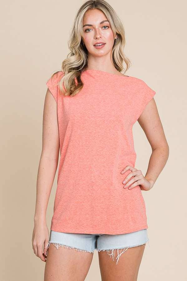 Living Coral Drape Tank