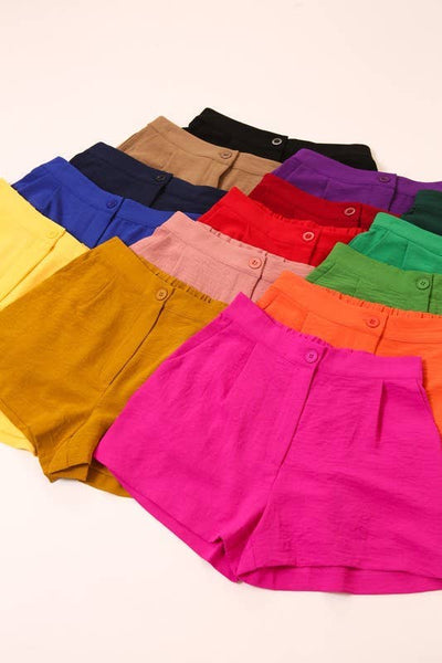 Airflow Shorts W/Front Pockets Hot Pink
