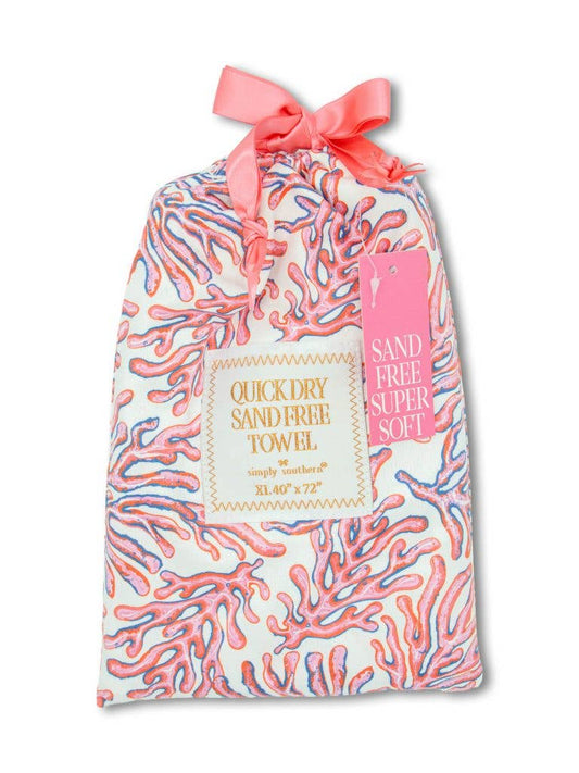 SS Quick Dry Towel Coral
