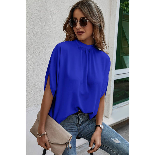 Royal Blue Dolman Top