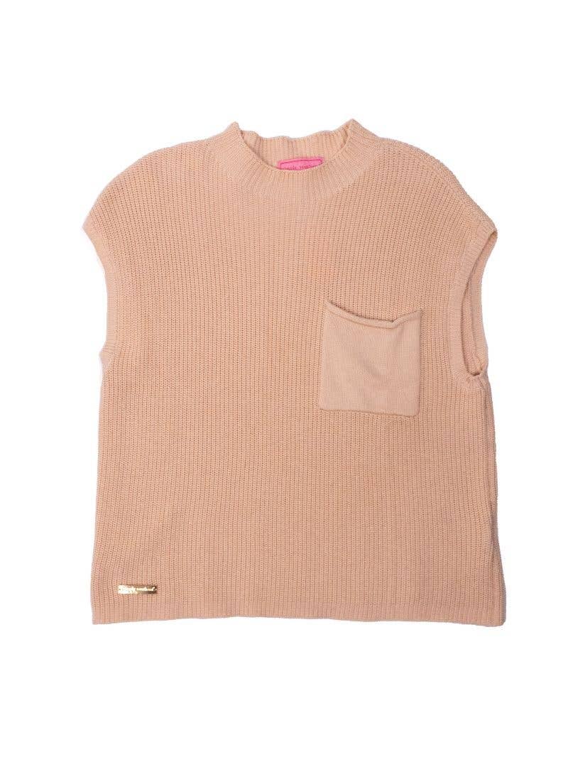 Macadamia Nut Short Sleeve Sweater