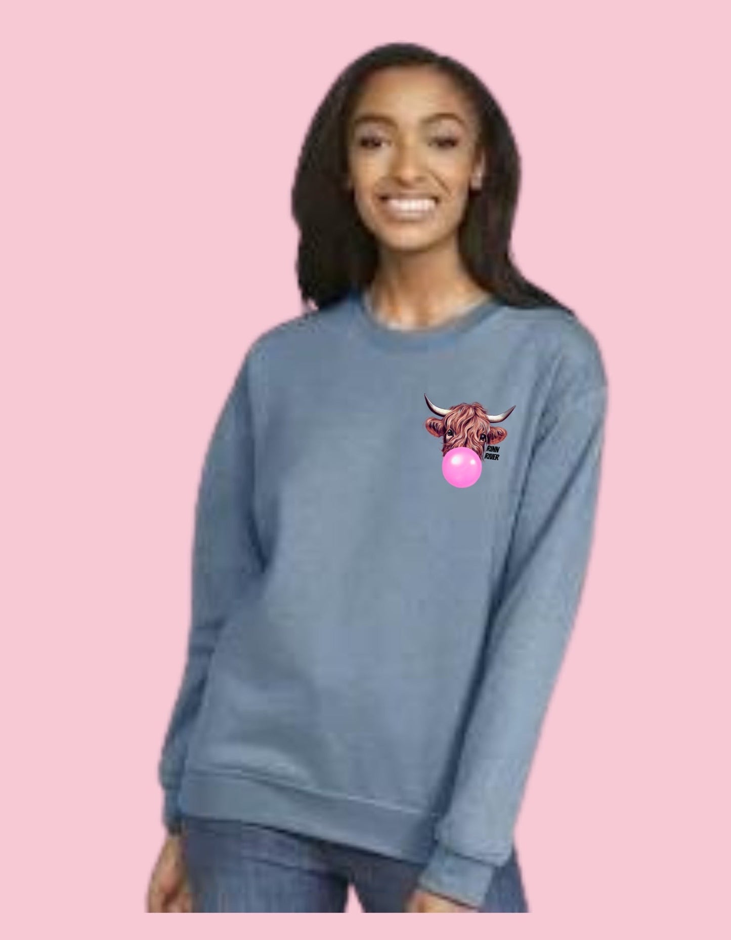Rinn River Not Today Heifer Crewneck Sweatshirt*