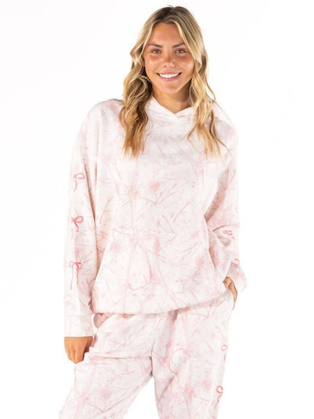 Simply Southern Pink Camo Embroidered Hoodie