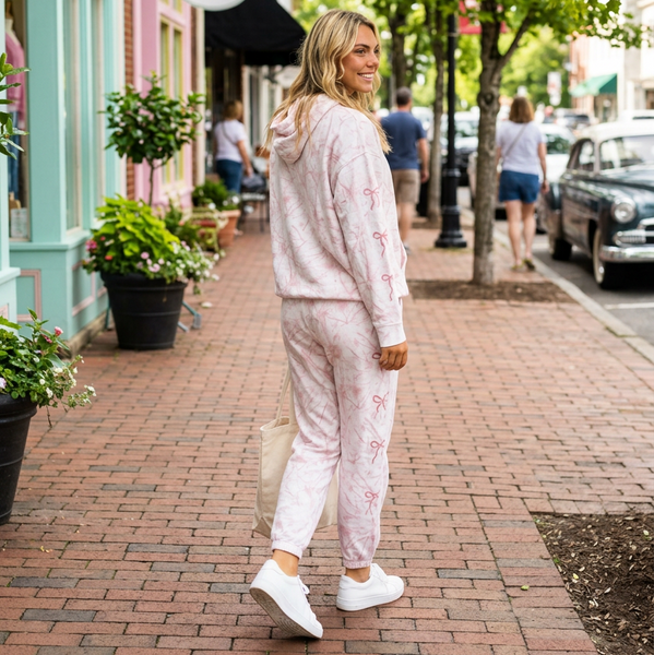 Simply Southern Pink Camo Embroidered Pants