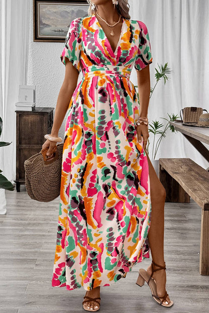 Boho Tie-dye Maxi Dress