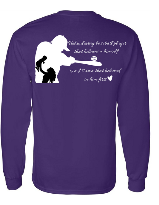 Baseball Mom Long Sleeve T*