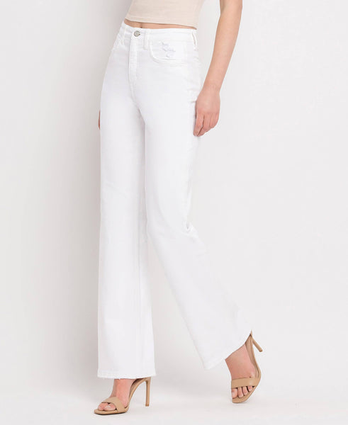 OPTIC WHITE 90'S VINTAGE TUMMY CONTROL JEANS