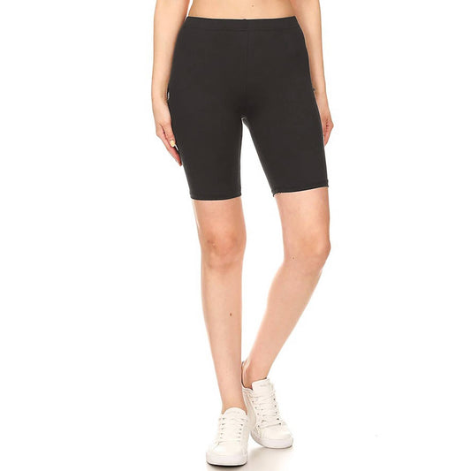 Legging Depot Black Biker Shorts*