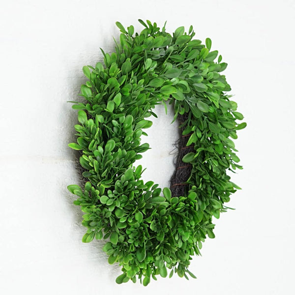Wreath-Evergreen Boxwood 12"