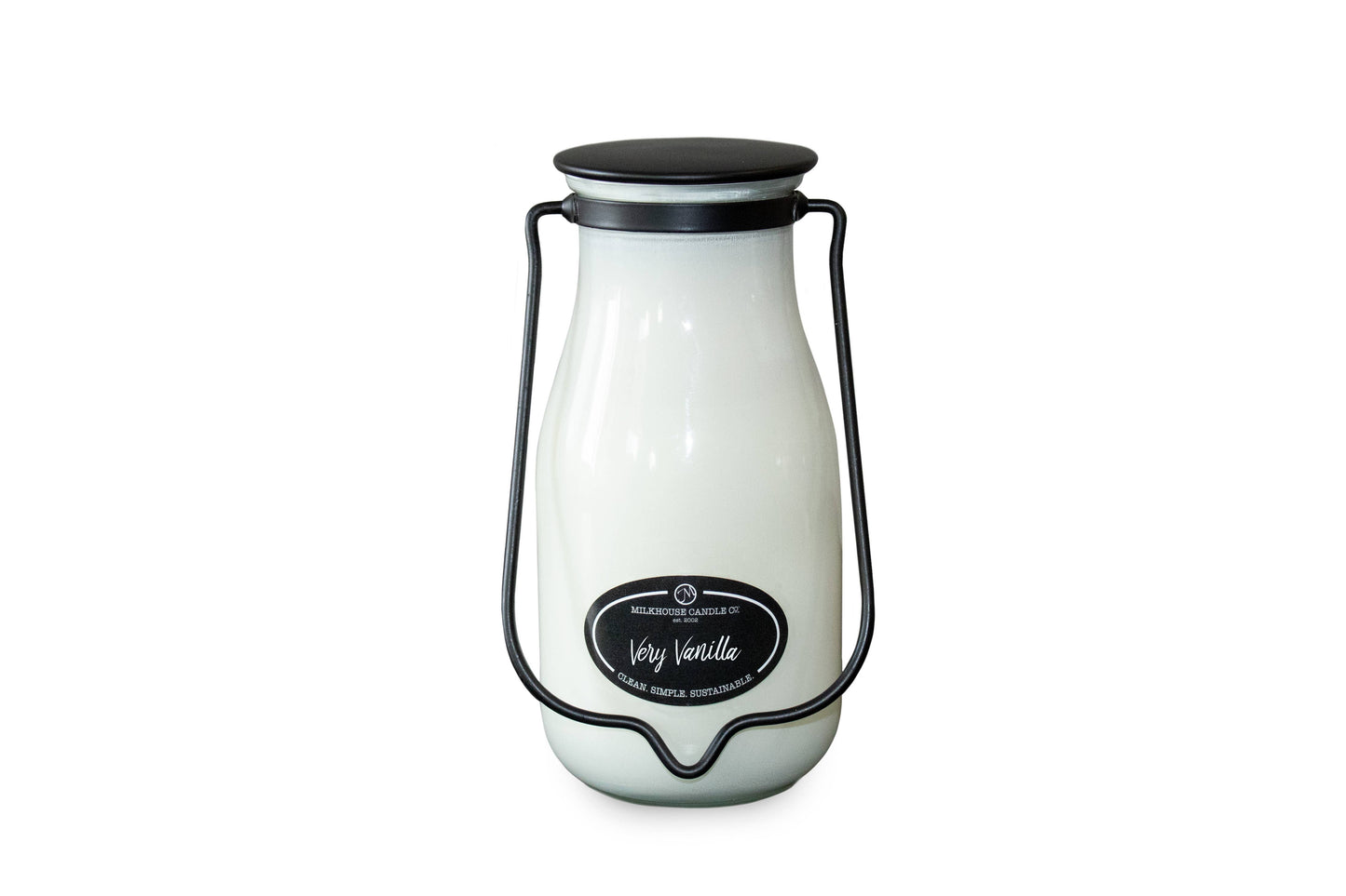 14 oz Milkbottle Candle: Lemon Macaroon