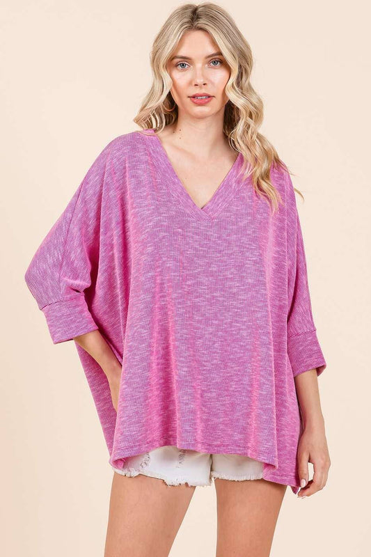 Fuchsia Dolman Knit Top*