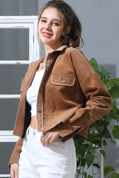 Button Front Shacket