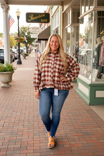 Check Plaid Button-Down Shirt