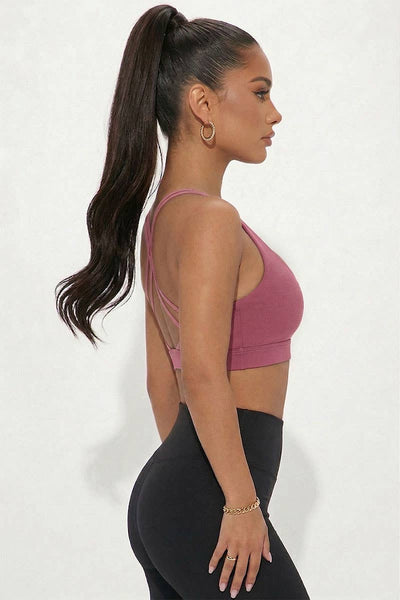 Criss Cross Back Sports Bra
