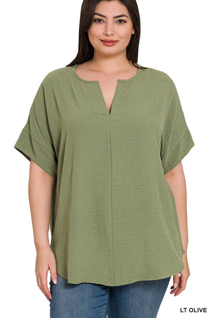 Mauve Short Sleeve Top