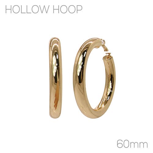 60mm Lever Back Hoop Earrings*