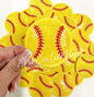 softball sequins patch