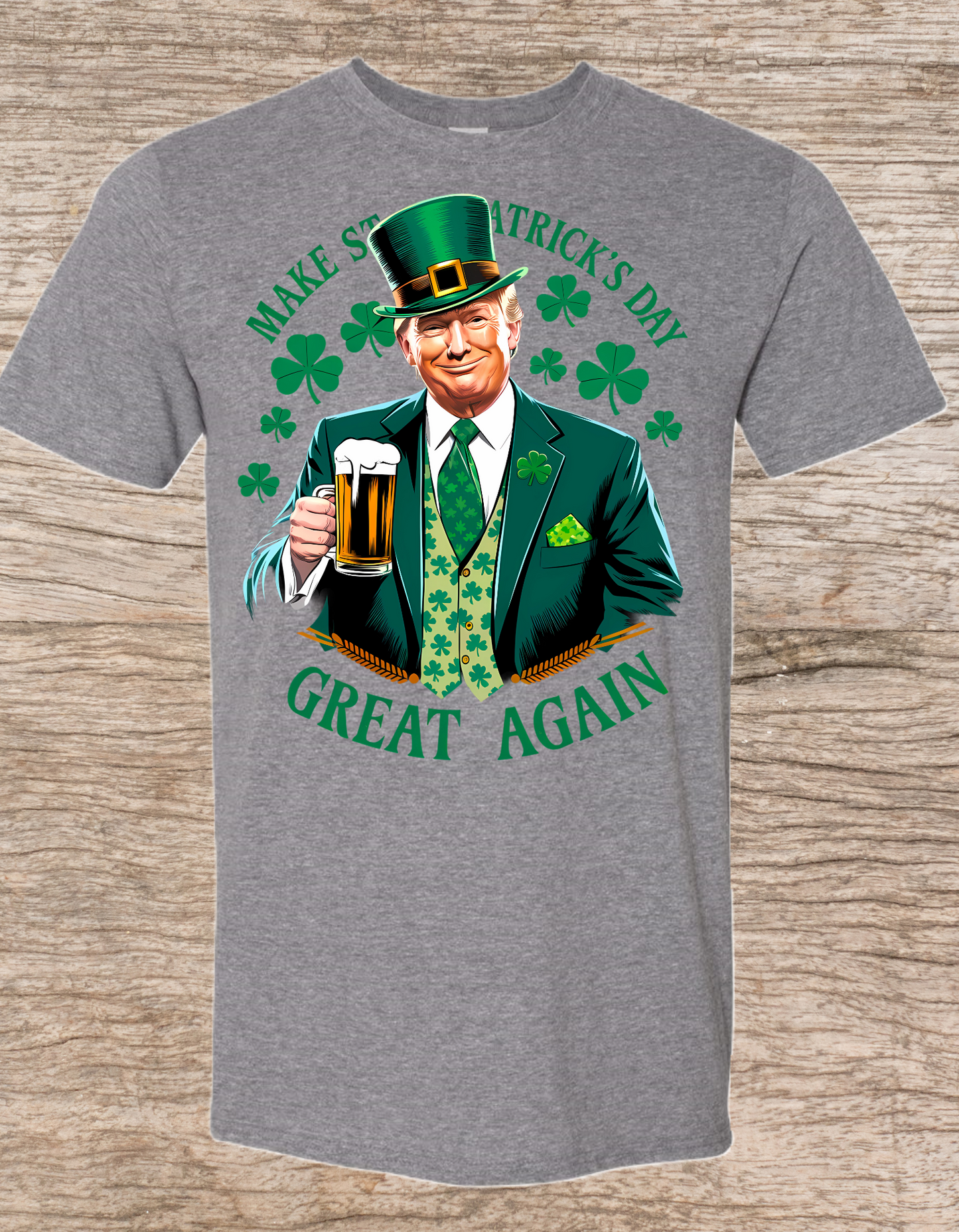 Trump Make St Pats Great Again Front Print